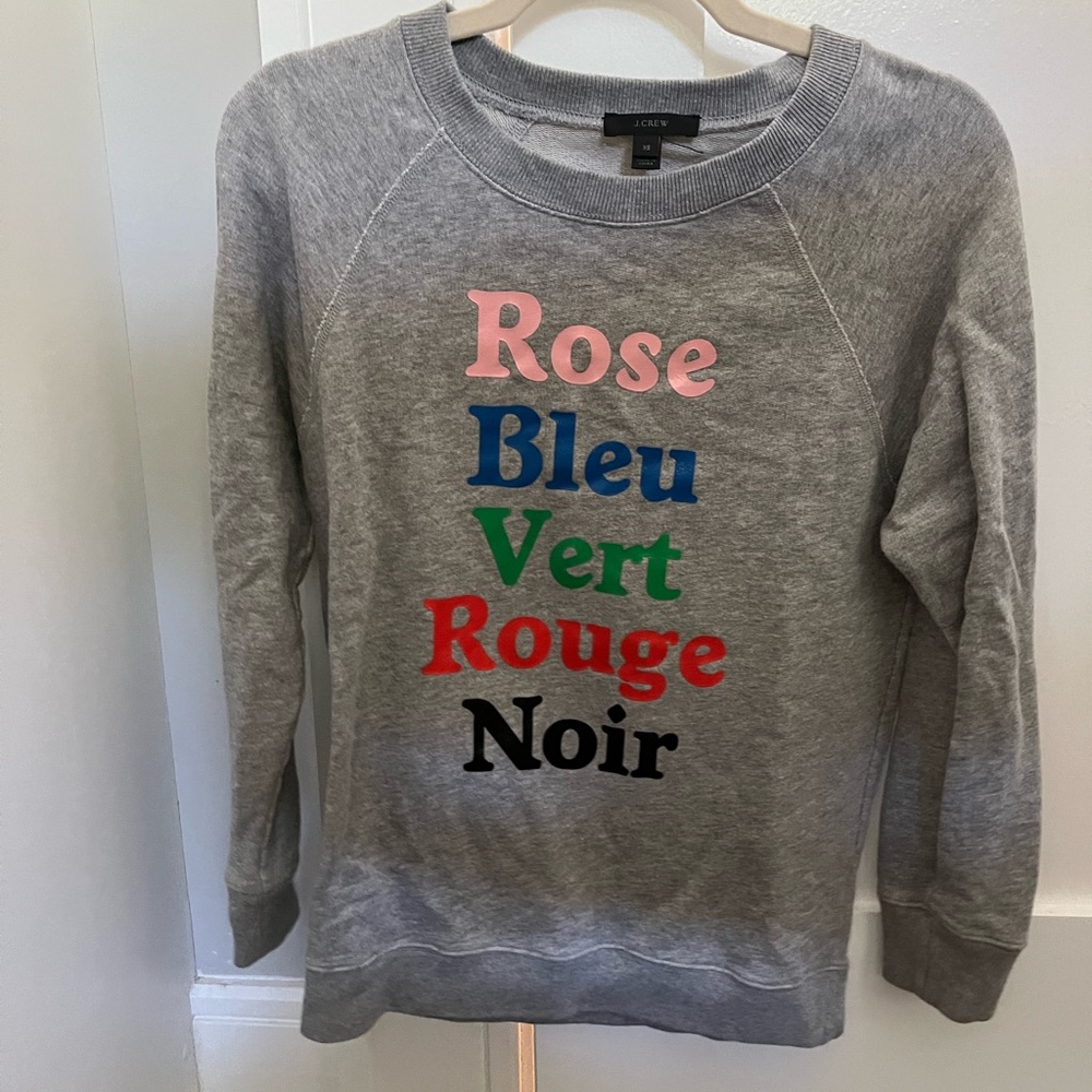 J. Crew grey sweatshirt. Great condition - worn once